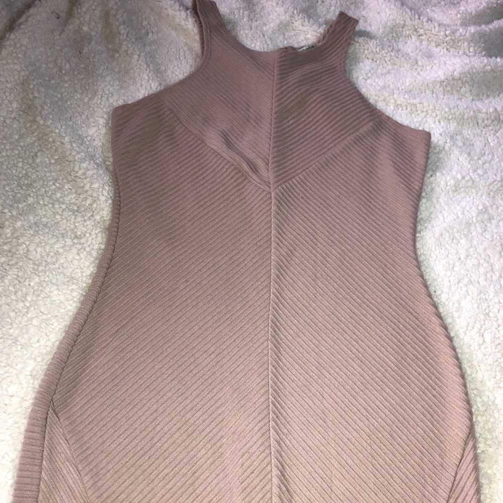 Tan bodycon dress